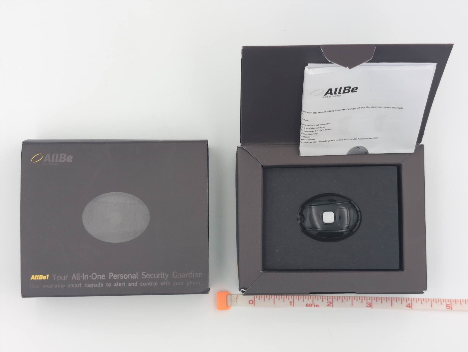 AllBe 1 Multi-Sensor Bluetooth BLE Multi-Sensor Personal Safety Device AllBe1