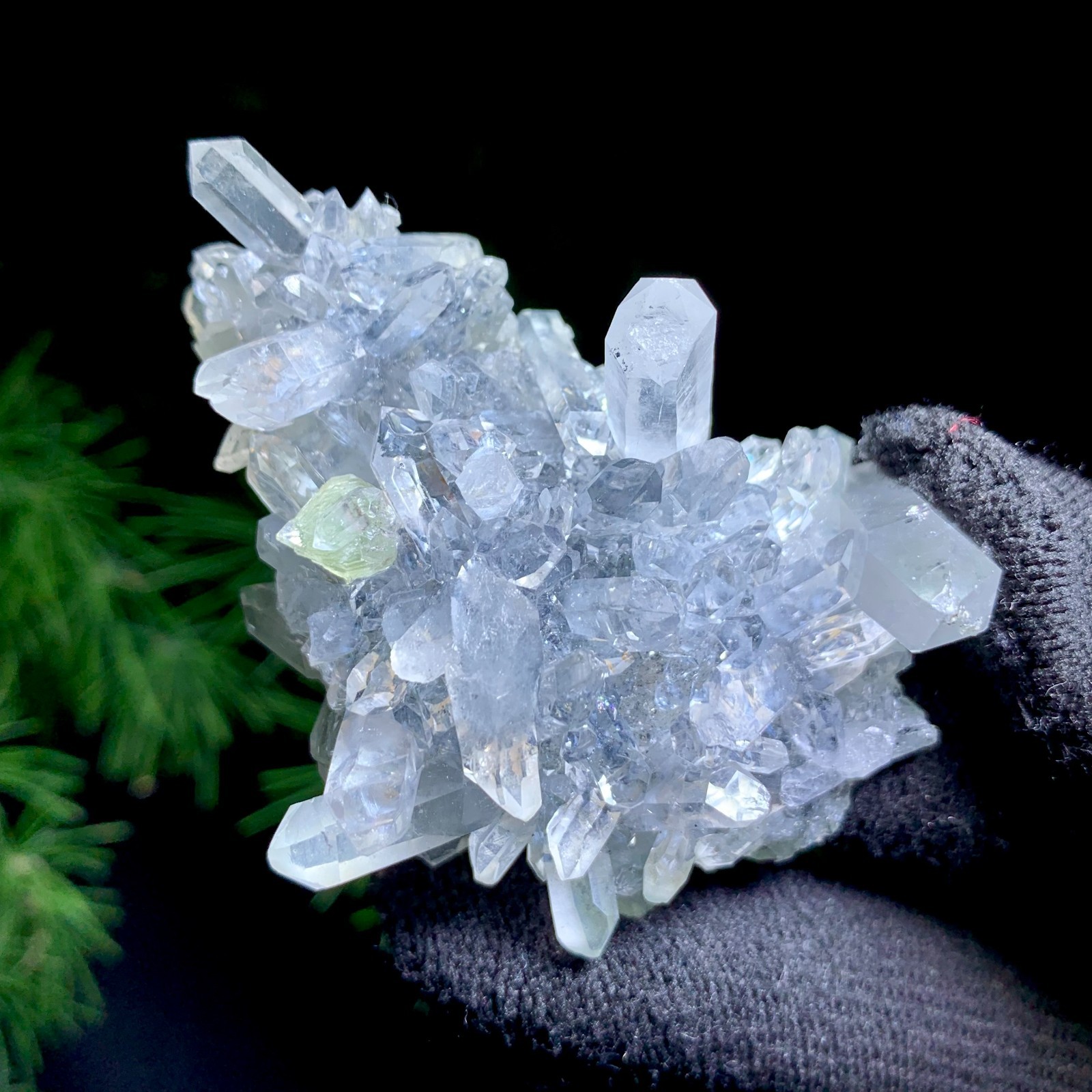 30G Special Beautiful Natural Prehnite With Cluster Mineral Specimen/Sichuan