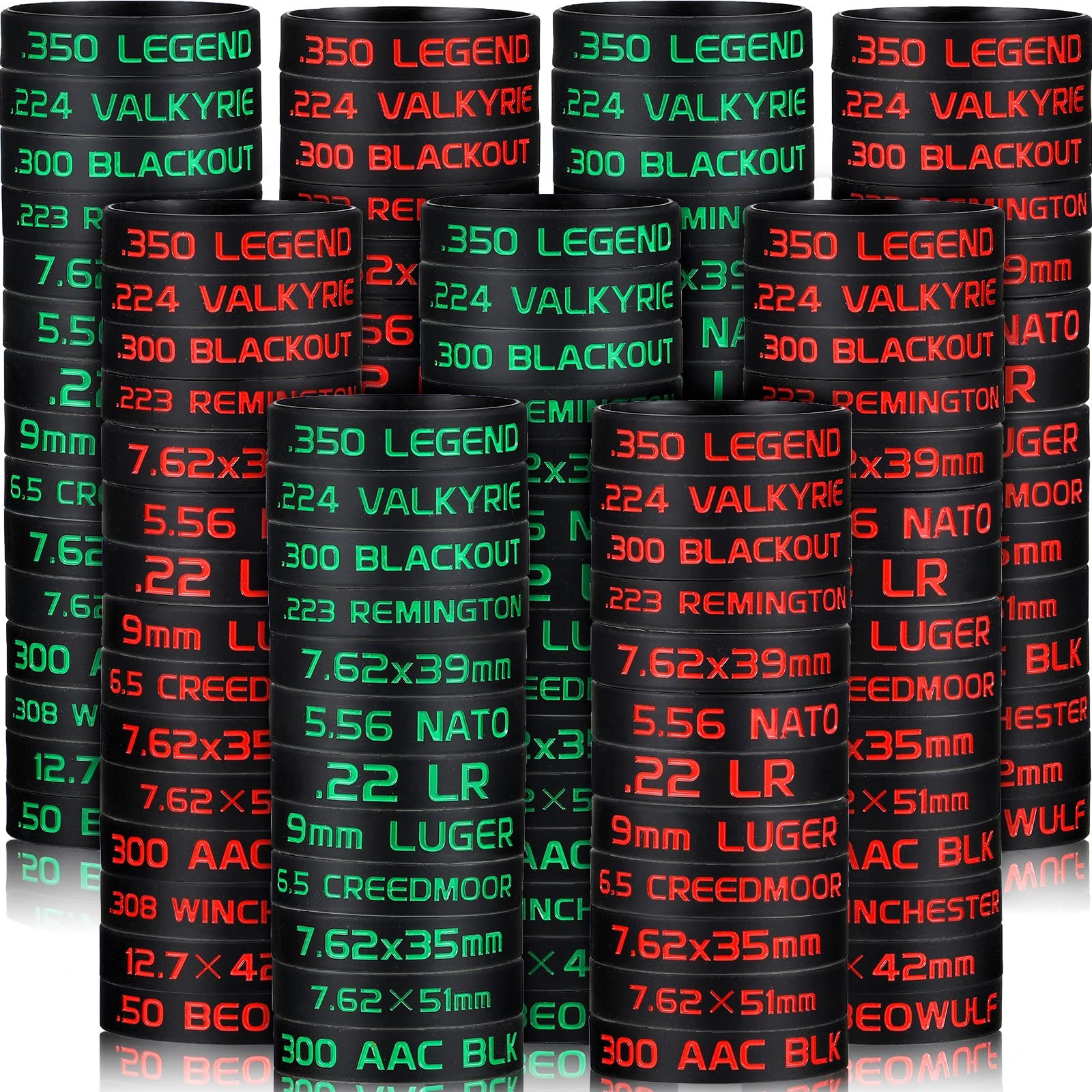 90 Pcs Magazine Marking Bands 5. 56, .300 Blackout, 7. 62x39mm Double Sided S...