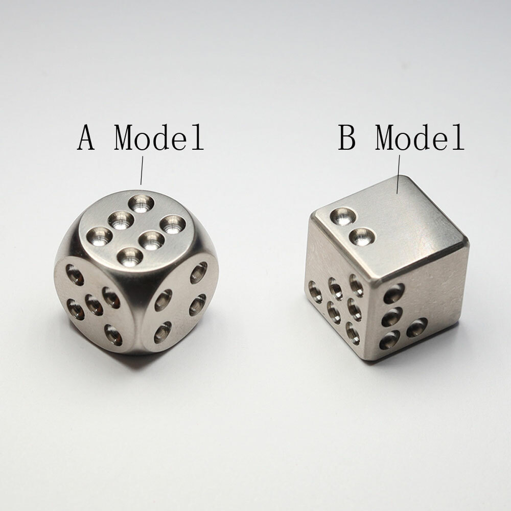 Creative Solid TC4 Titanium Alloy Dice EDC Toys KTV Entertainment Supplies Tools