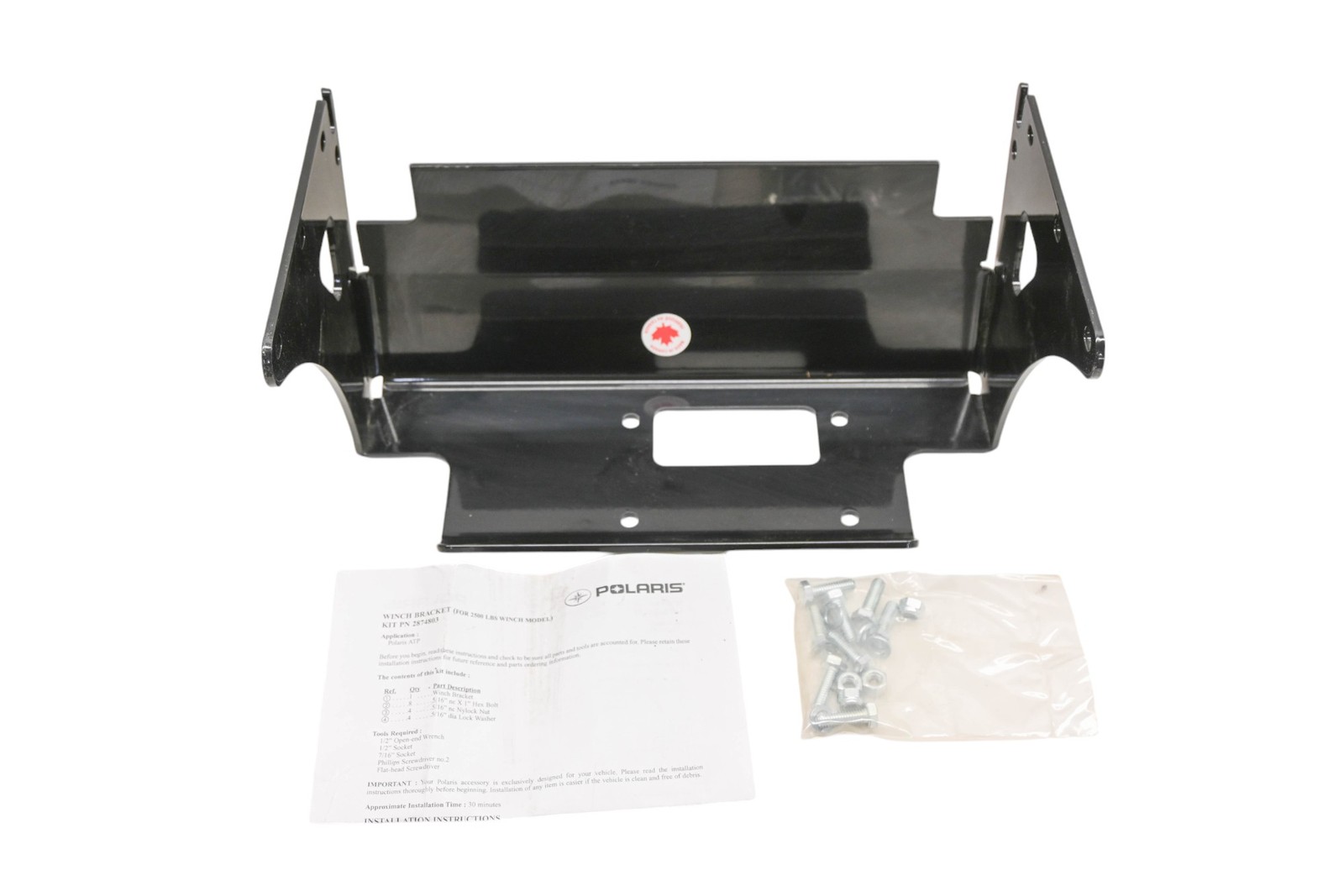 New OEM Polaris 2874803 Winch Mount Bracket Kit NOS