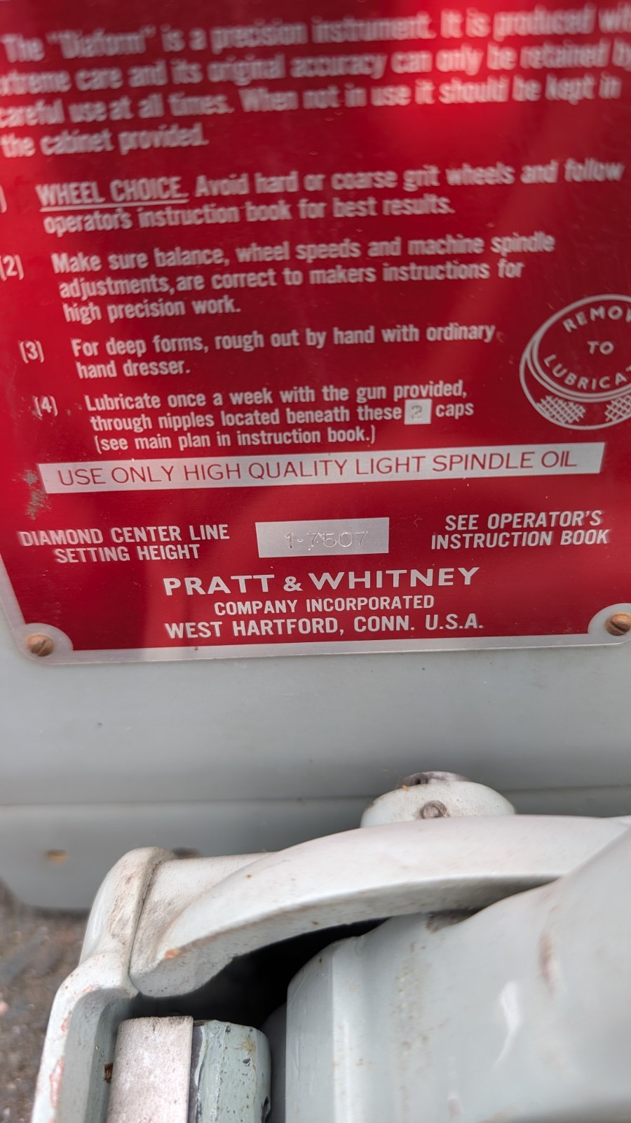 Pratt & Whitney Diaform Wheel Forming Equipment Untested