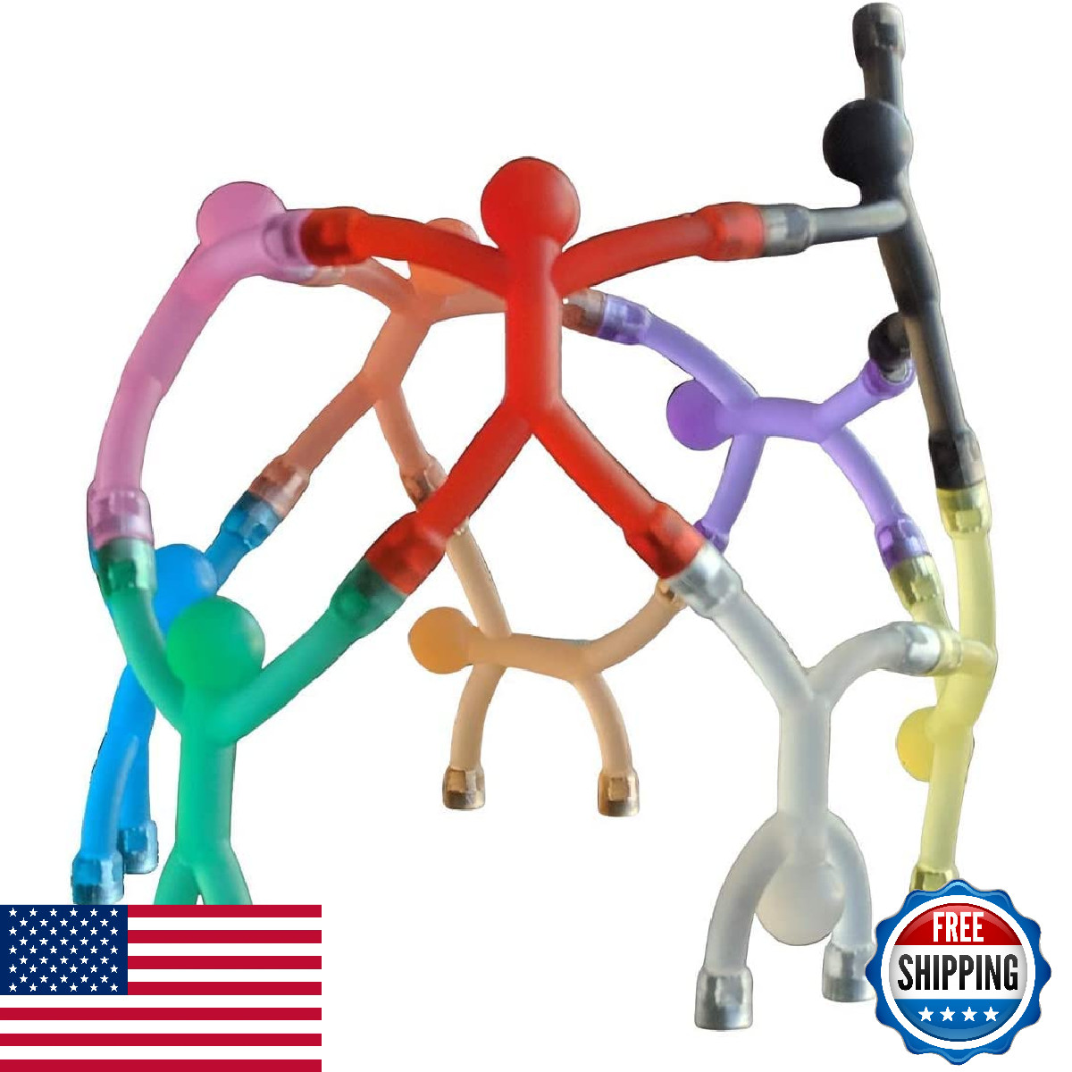 MAGMEN STEM Magnetic Travel Toys 10PC - Airplane Car Road Trip Fidget Sensory Ki