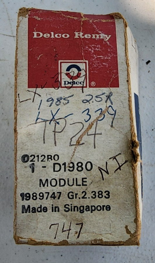 Delco Remy D1980 Ignition Module 1989747, LX339
