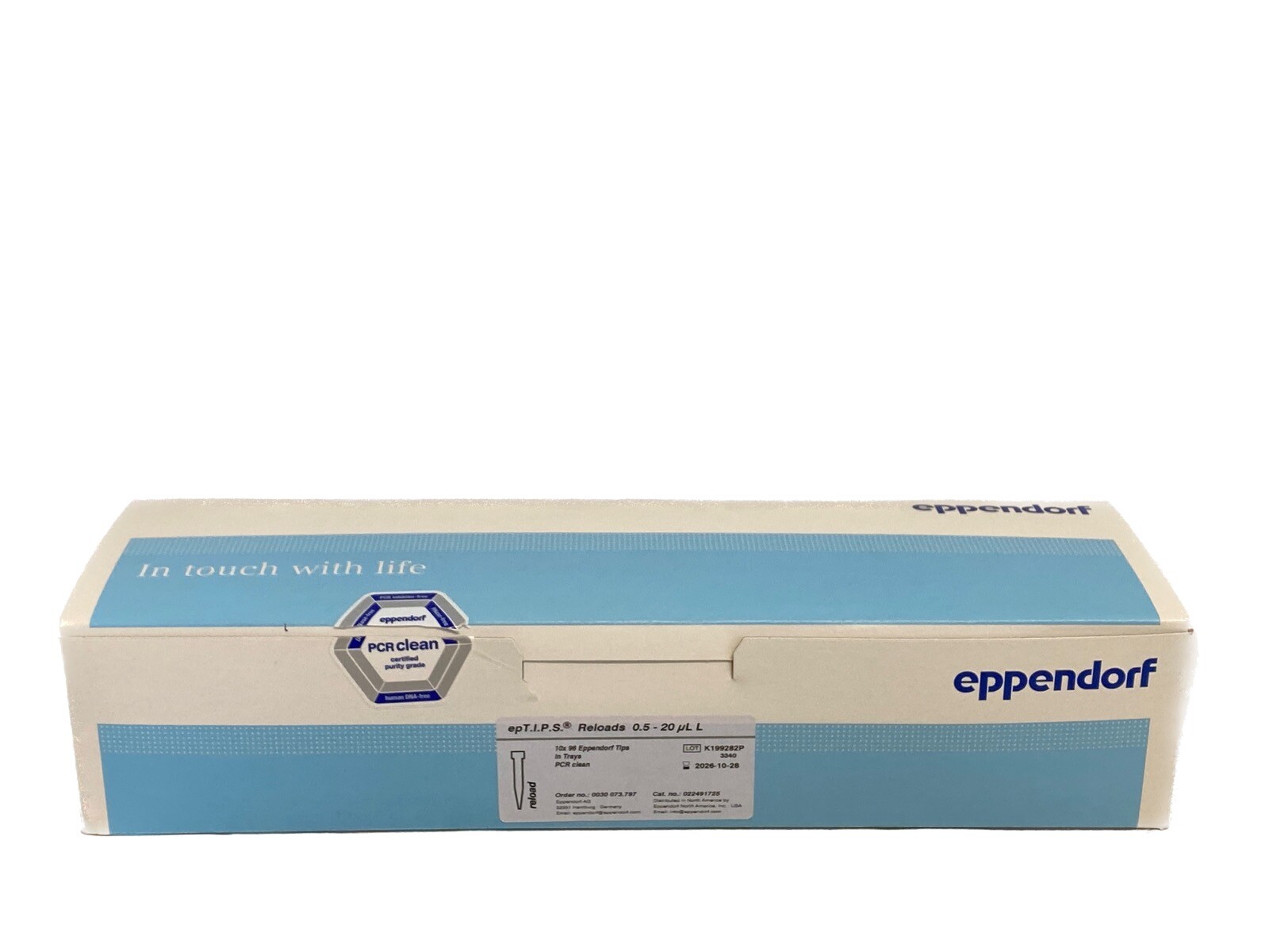(960) EPPENDORF 20uL epT.I.P.S. Pipette Reload Tips 10x96 022491725