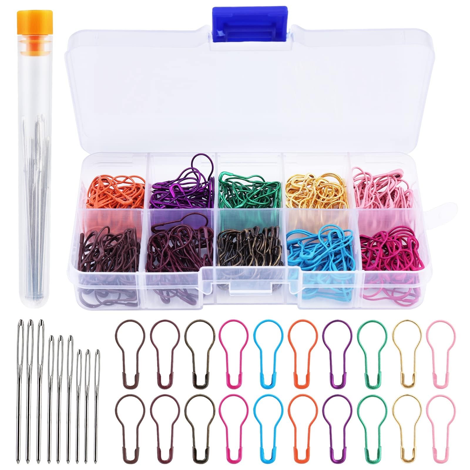 Kollase Stitch Markers, 300 pcs Crochet Metal Markers M-300