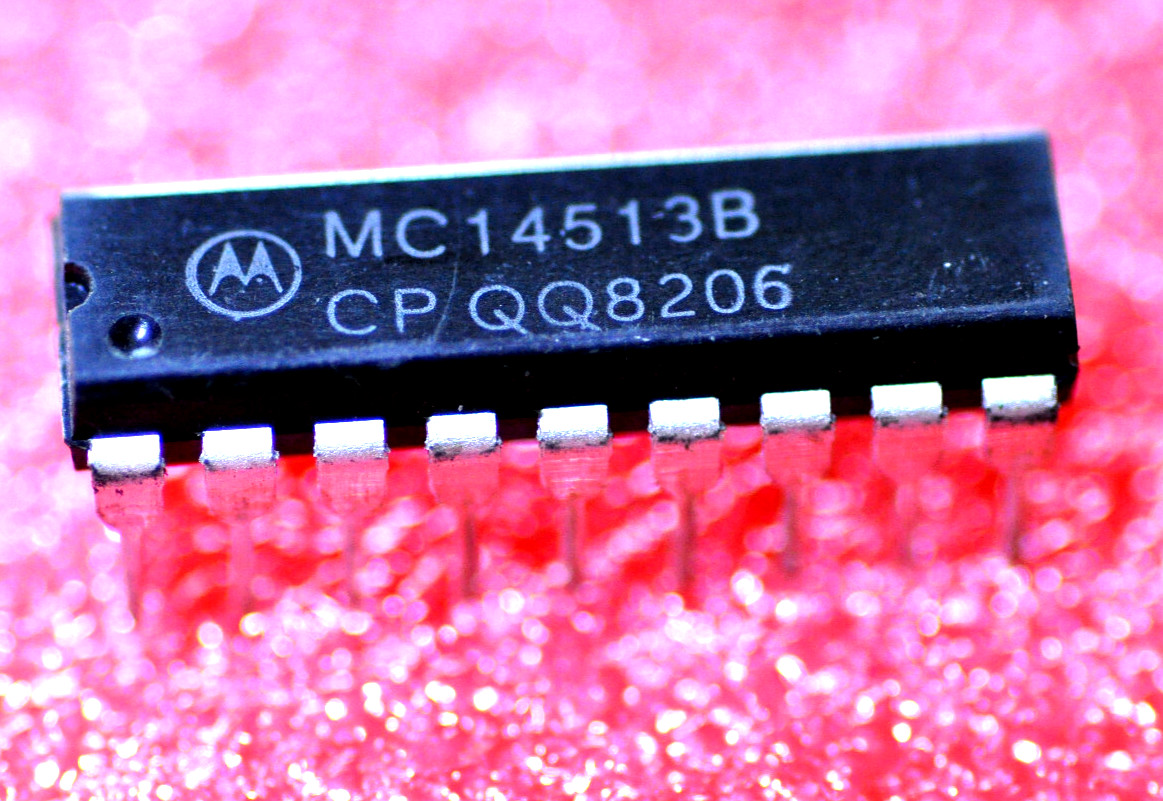 Motorola MC 14513, lot of 2 pcs. Decoder/Demultiplexer $10. lot price
