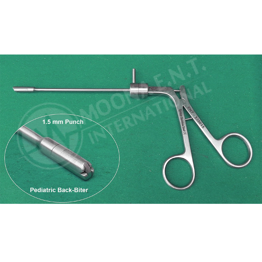 Pediatric Back-Biter Punch Forceps Straight Ent Forceps Instrument