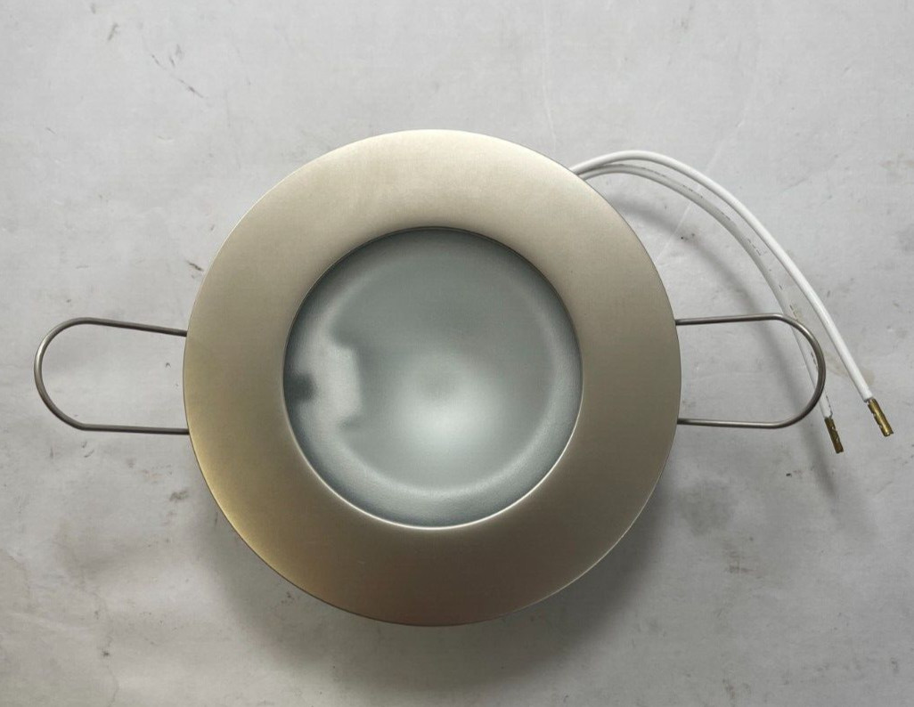 DRSA 005.193405.000 Negril Silver Brushed 3 1/2" Dia Marine Light