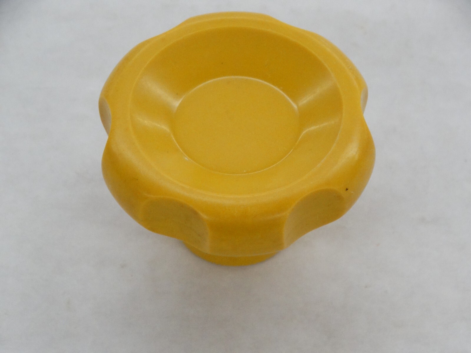 Vintage NOS Mustard Yellow Press- In 2 1/16" Machine , Attachment Knob/ Handle