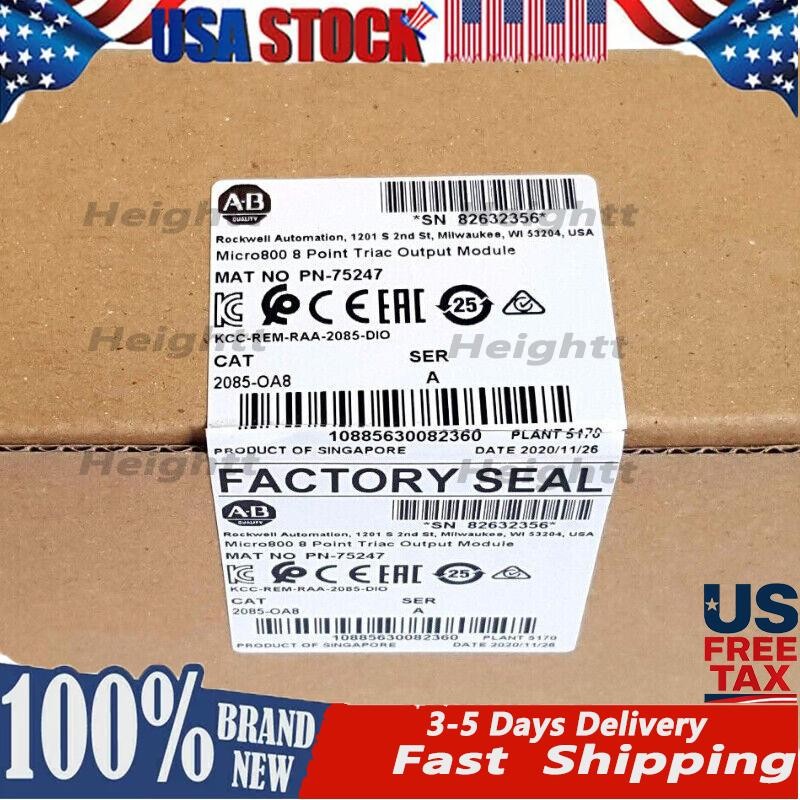 New in Box Allen-Bradley 2085-OA8 Triac Output Module Micro800 8pt US Free Tax