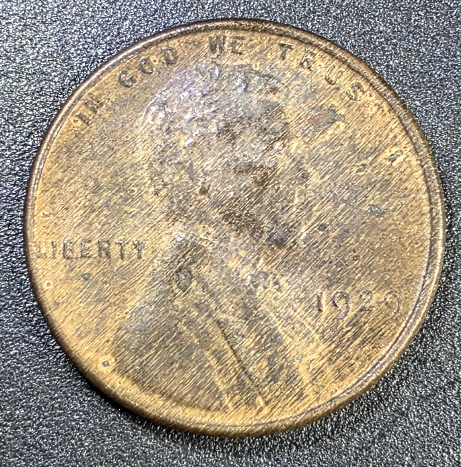 1929 Lincoln Wheat Cent – Improper Alloy Mix - Woody