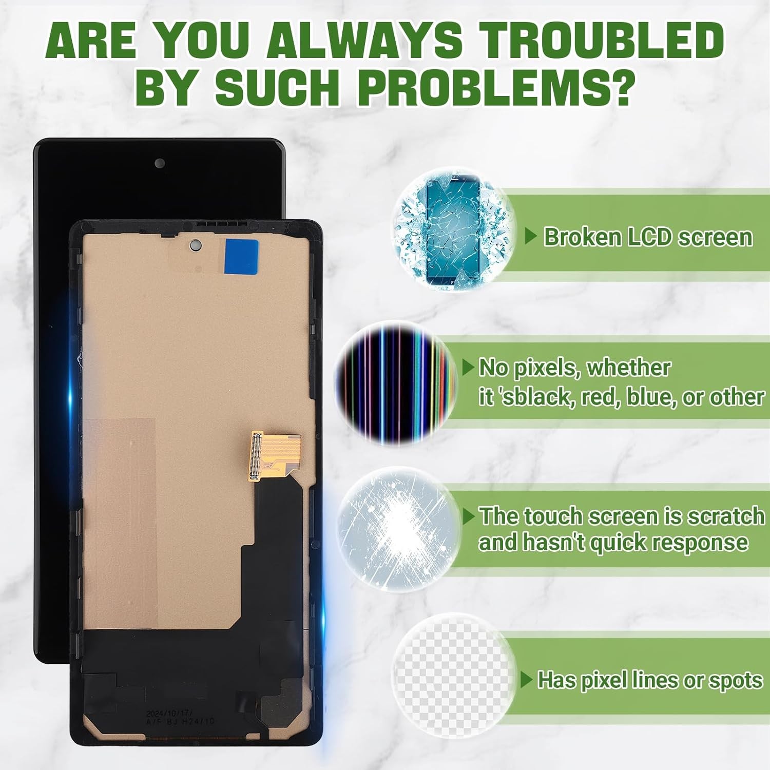 Replacement INCELL For Google Pixel 6A LCD Display Touch Screen GX7AS GB62Z