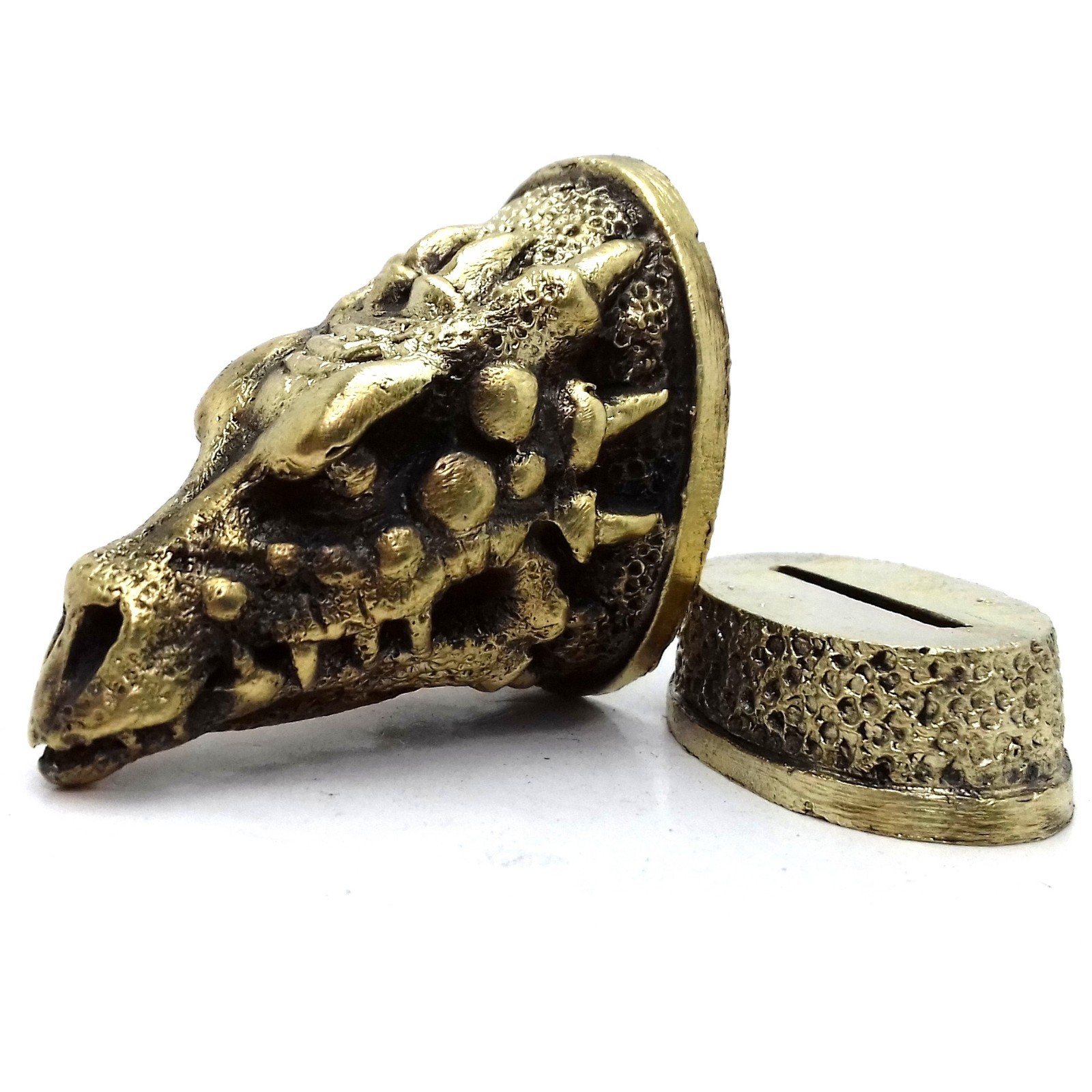 SET DRAGON SOLID BRONZE FINGER GUARD BOLSTER & POMMEL CUSTOM KNIFE MAKING