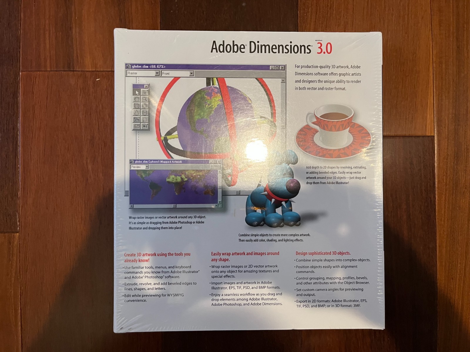 Adobe Dimensions 3.0 (NEW & SEALED) │ Vintage sofware for creating 3D artwork
