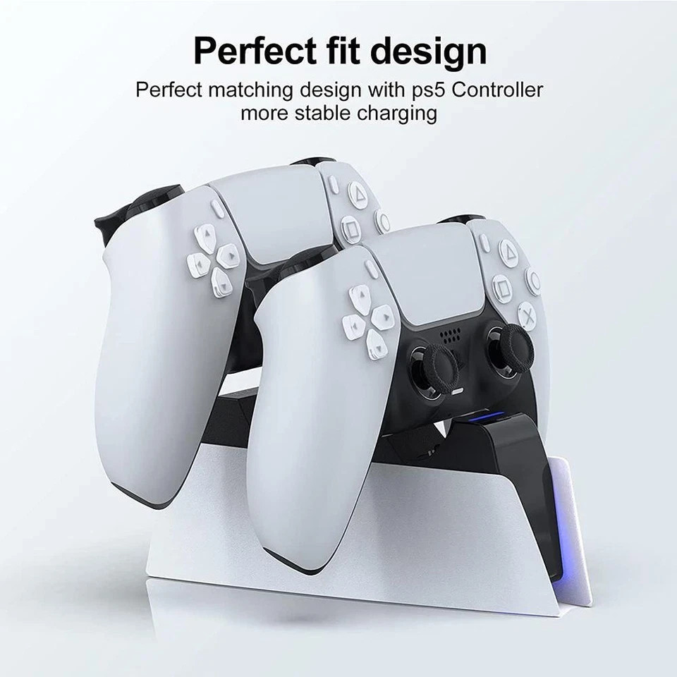 Ps5 Type-c Dualsense Charging Station- Dual Dock Charger for Wireless Controller