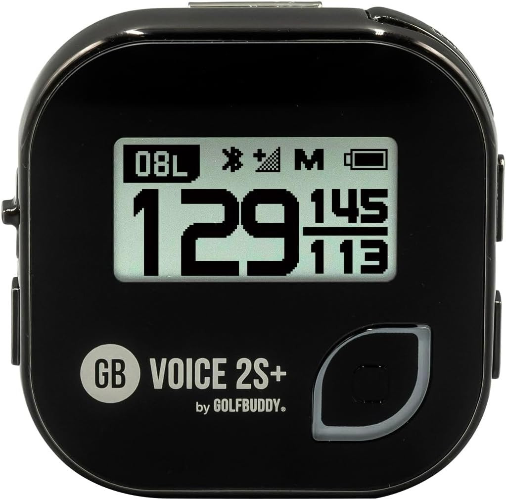 Voice 2S+ Talking GPS Golf Rangefinder with 40,000 Courses & 18-Hour Battery