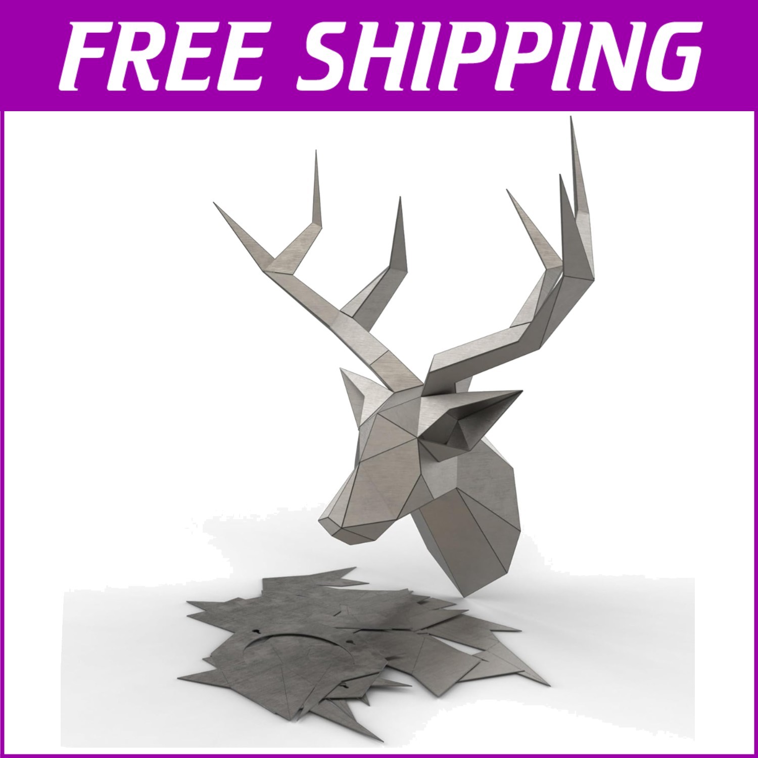DIY Deer Head Welding Project Precision 201 Stainless Steel for Skill Building-
