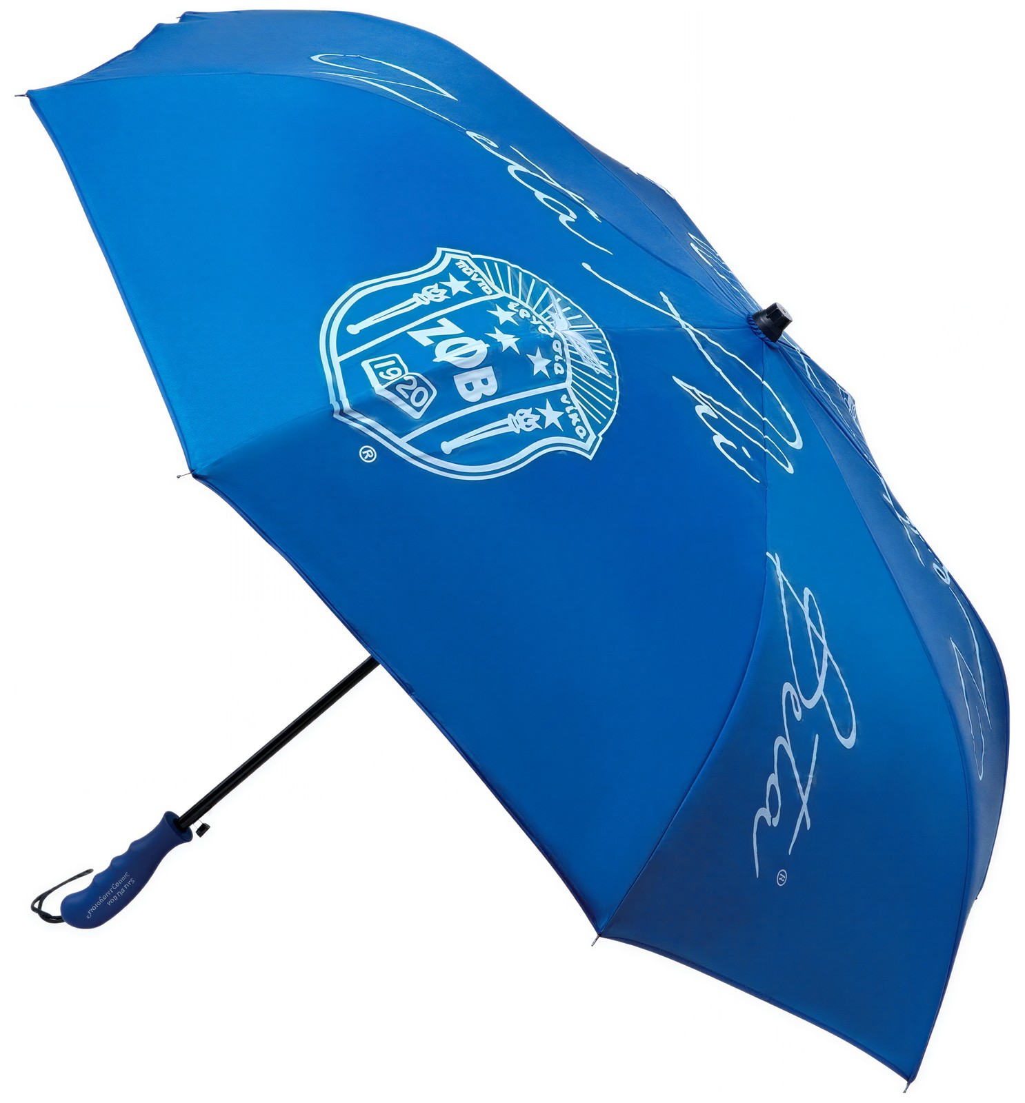 Zeta Phi/&Phi; Beta Large Inverted Umbrella [Blue]