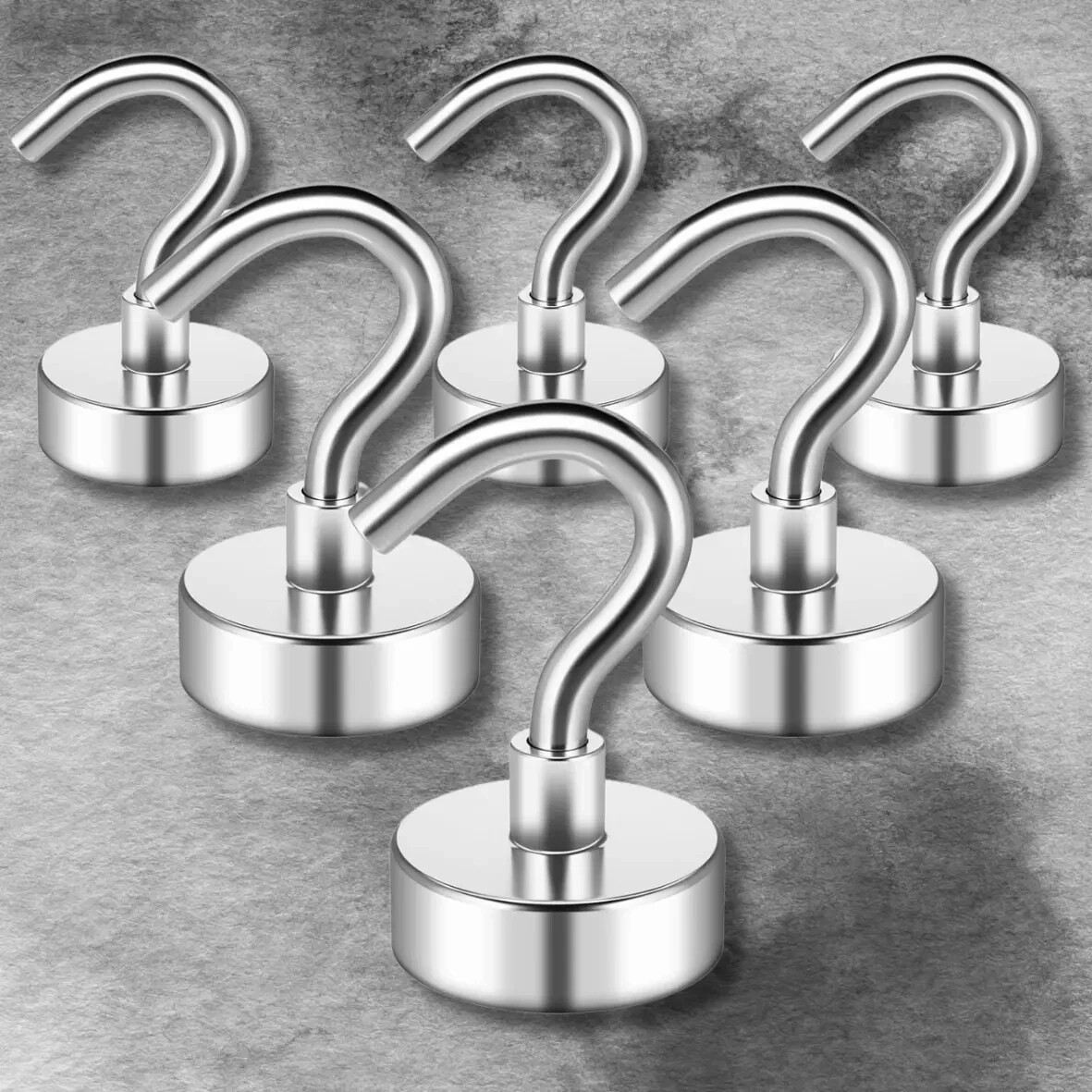 Magnetic Hooks N52, 30Lbs Strong Heavy Duty Neodymium Magnet S-Hooks