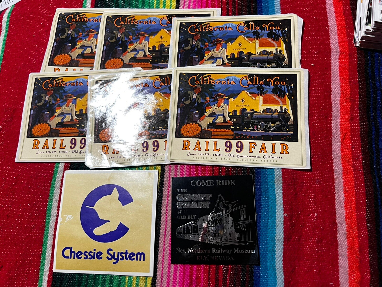 Rail Fair 99 Sticker Promo Souvenir Rare Railroad Ghost Train Chessie System