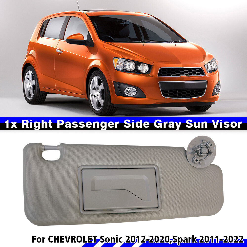 Right Passenger Sun Visor With Mirror For Chevy Sonic 12-20 Spark 11-22 95054956