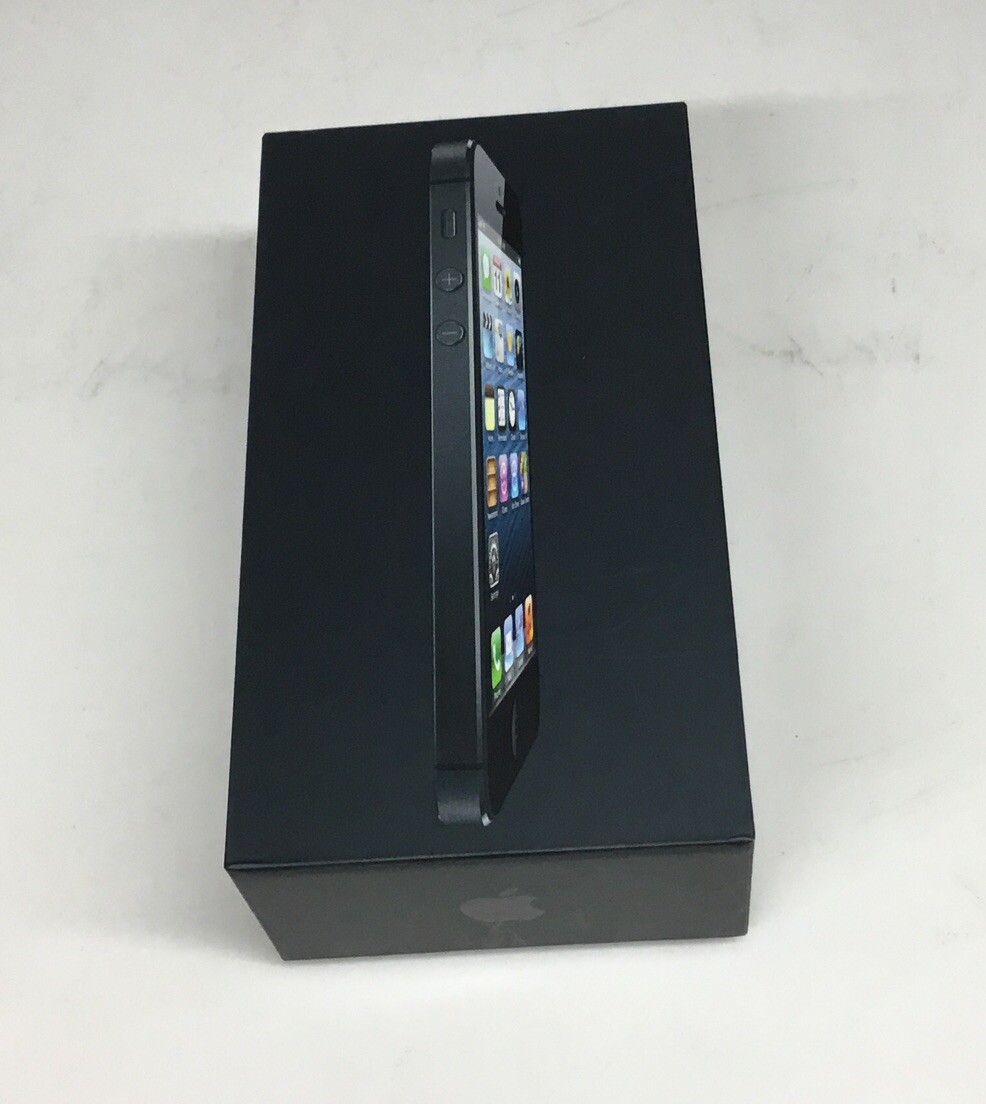 iPhone 5 Black 16GB w/Manual Original BOX ONLY …..[S5-1-3]
