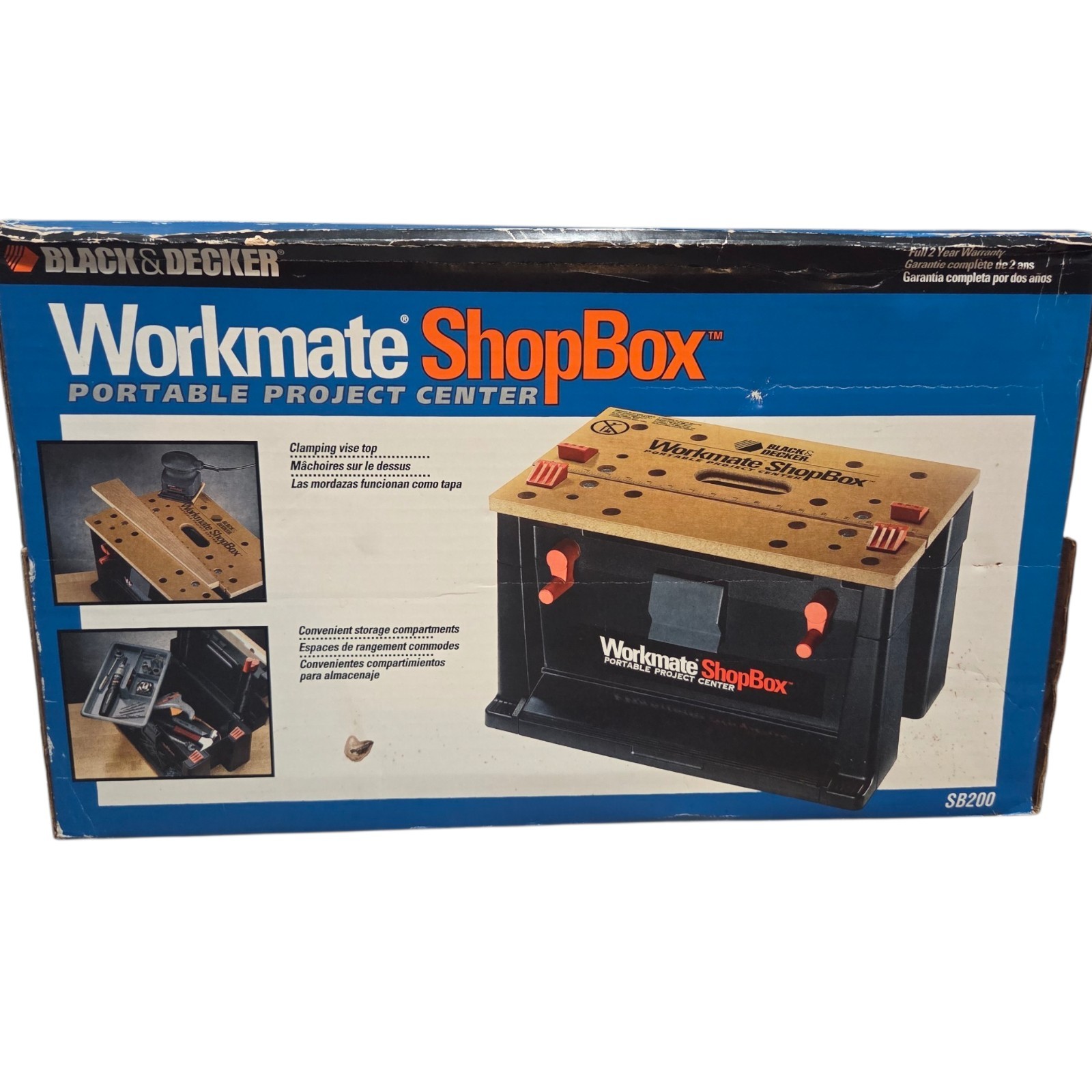 NEW Black & Decker Workmate Shopbox SB200 Portable Project Center Workstation