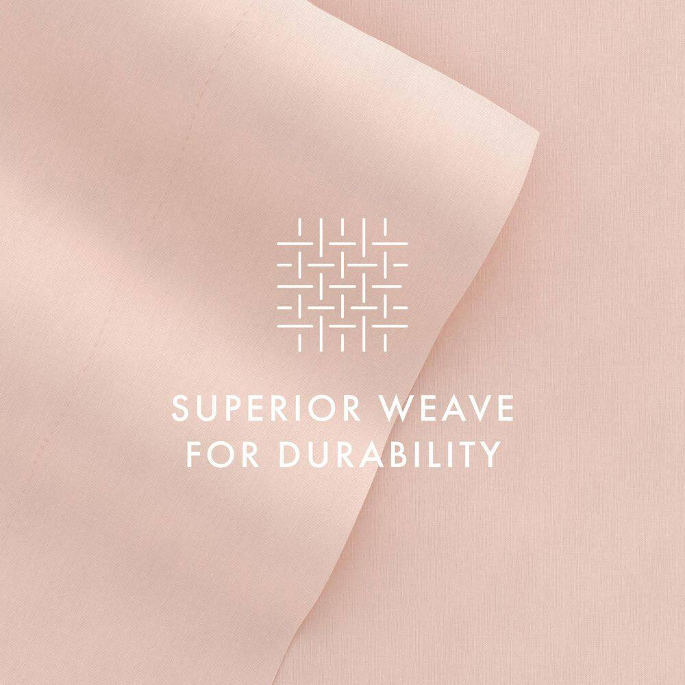 Luxury Ultra Soft 6 Piece Solid Blush Microfiber Full Sheet Set Free Shipping Ne