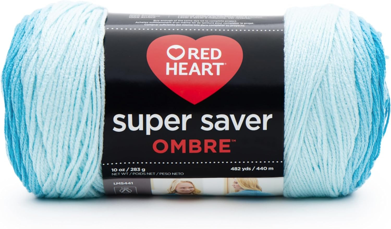 E305.3961 Super Saver Ombre Yarn, Scuba