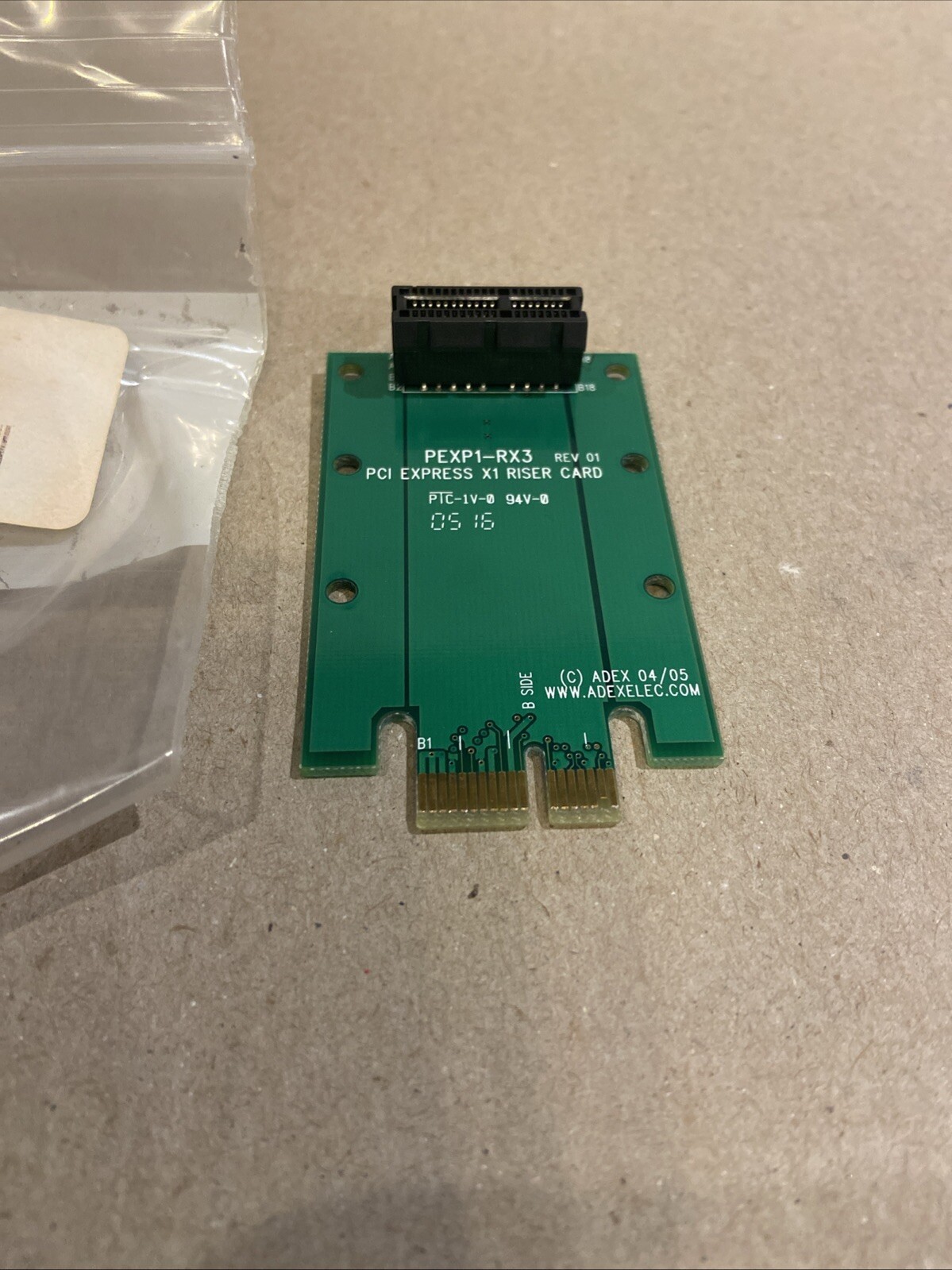 ADEX PEXP1-RX3 PCI Express X1 Riser Adapter Extension Card - REV01 (T5)