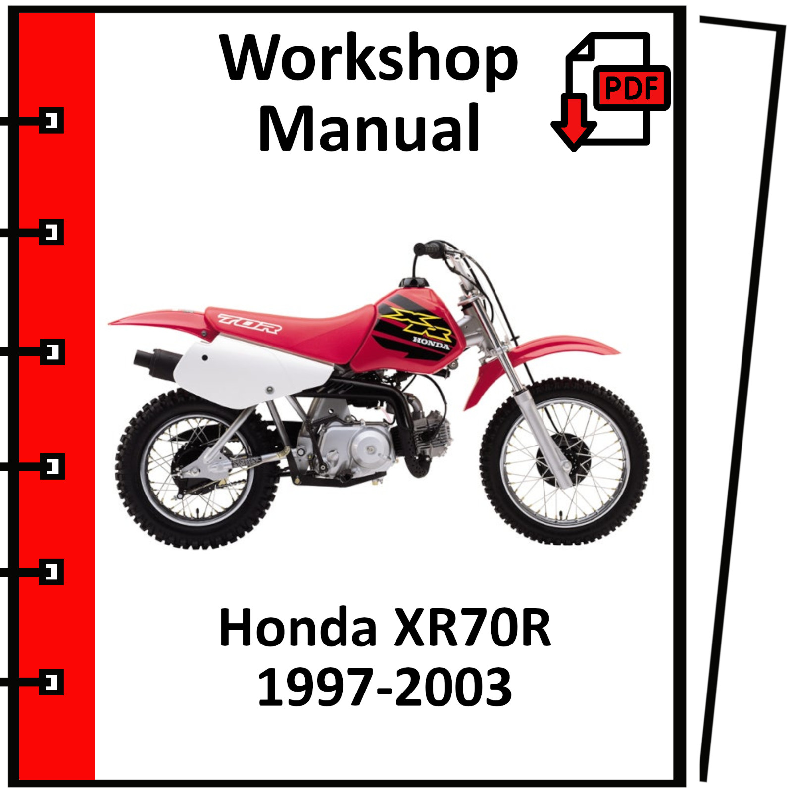 HONDA XR70R 1998 1999 2000 2001 2002 2003 SERVICE REPAIR WORKSHOP MANUAL PDF