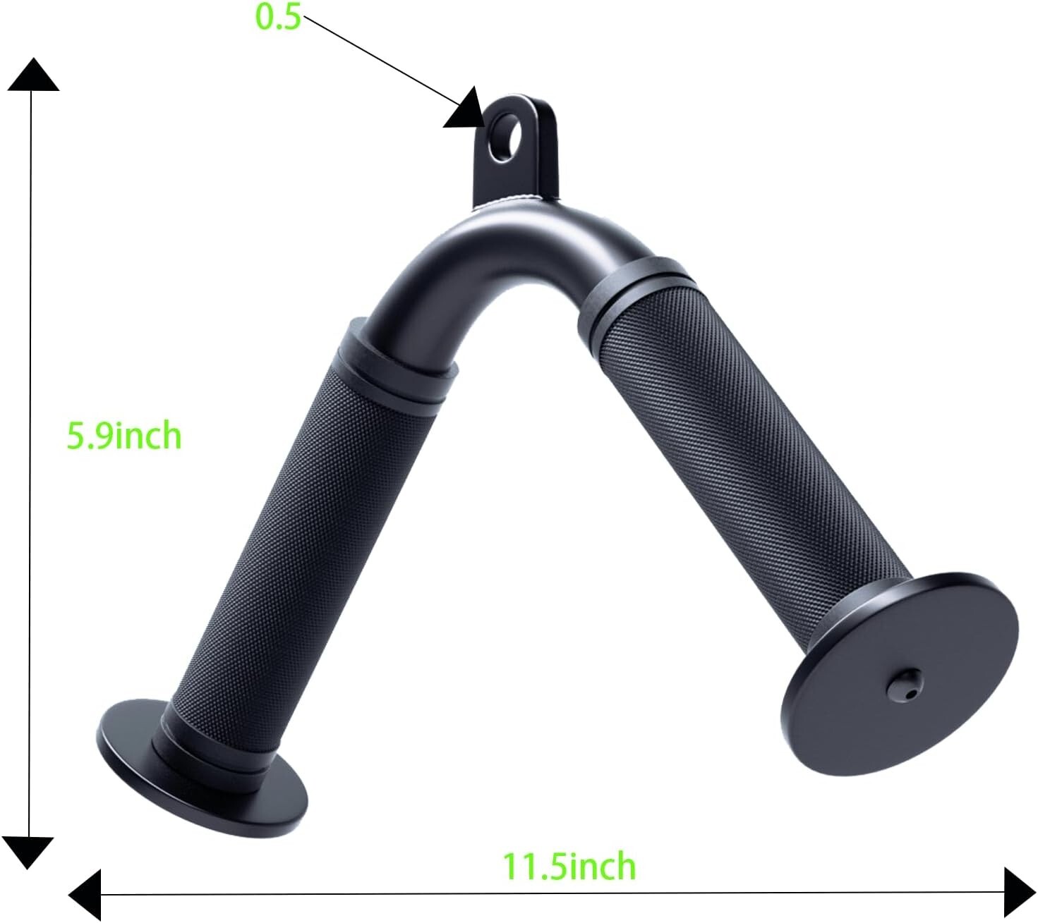 Tricep Press Down V Bar, Cable Machine Attachment Home Gym LAT Pulldown black