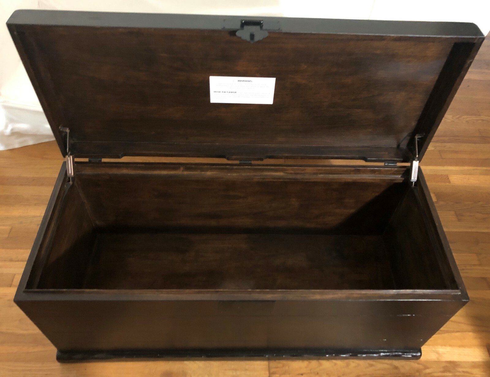 RARE! POTTERY BARN SOLID WOOD STEAMER COFFEE TABLE "EMMETT" TRUNK CHEST STORAGE