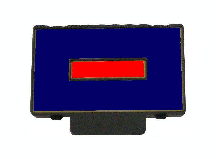 Trodat 6/511 Replacement Pad for the 5211 Stamp, 54510,54110 Dater- BLUE/RED Ink