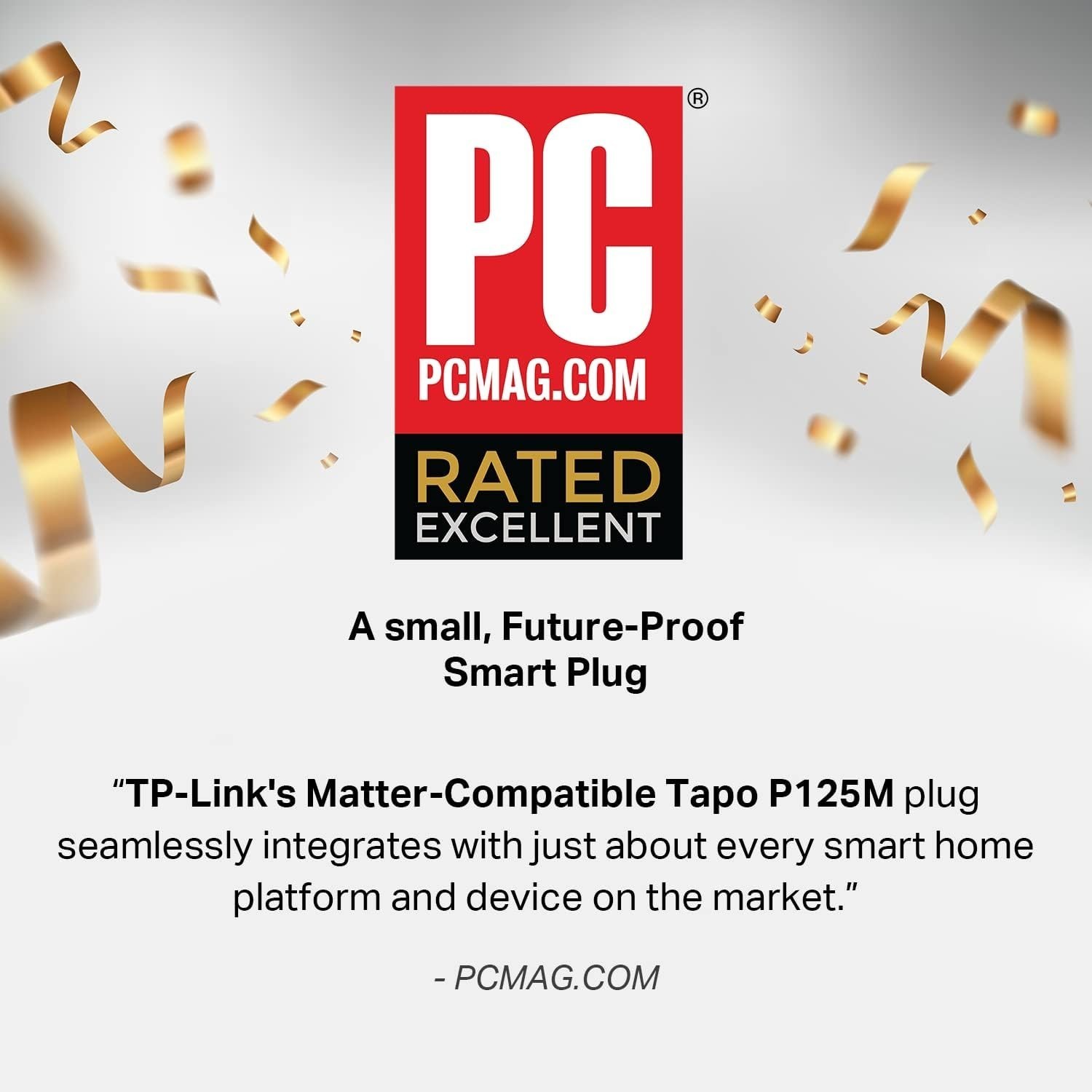 TP-Link Tapo Matter Compatible Smart Plug Mini, Compact Design, 15A/1800W Max