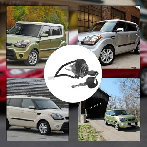 Ignition Lock Cylinder Switch, Compatible with Kia Soul 2010 2011 2012