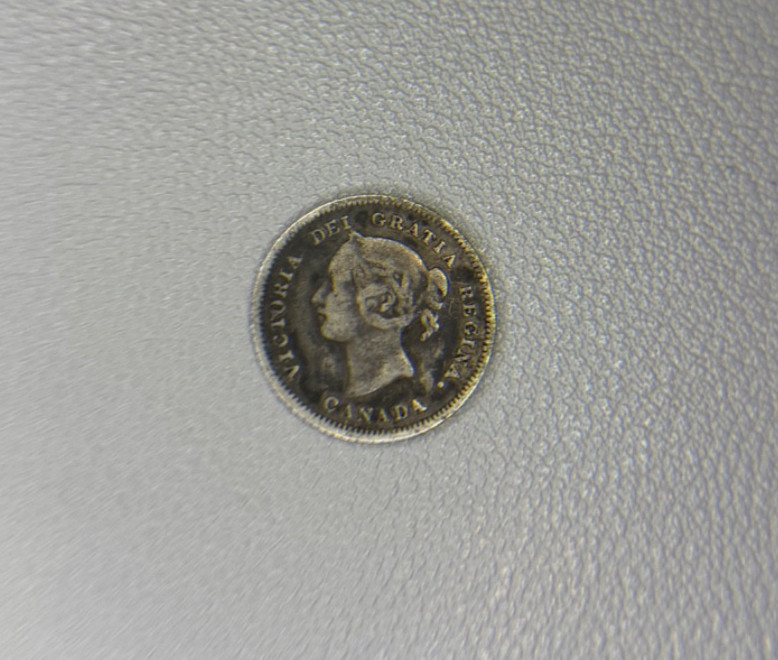 1881 Canada Queen Victoria Sterling Silver 5 Cents