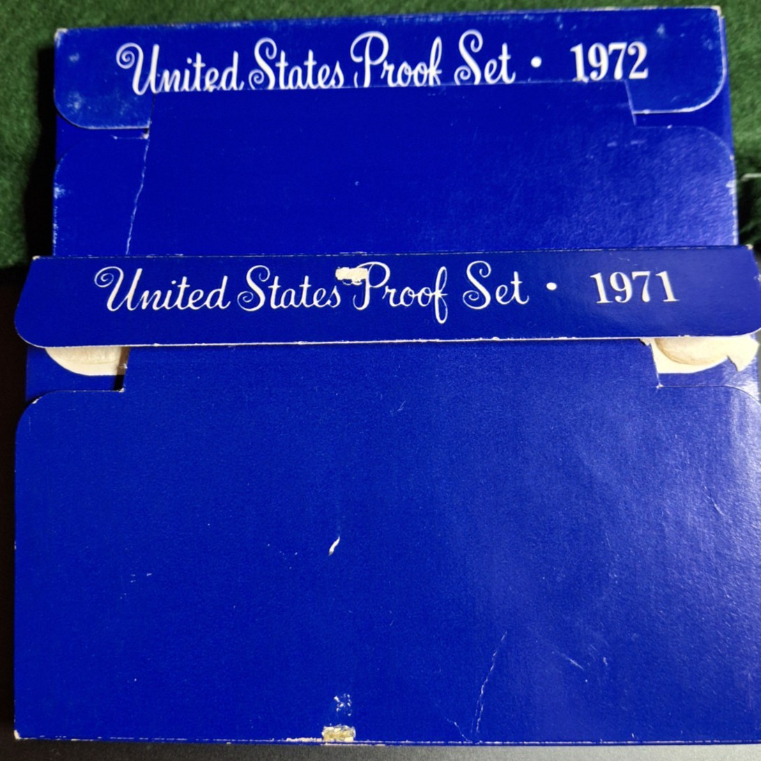 1971 s and 1972 s proof set