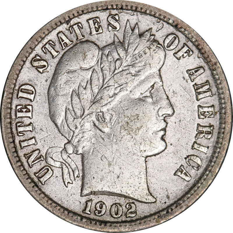 1902-S Barber Dime