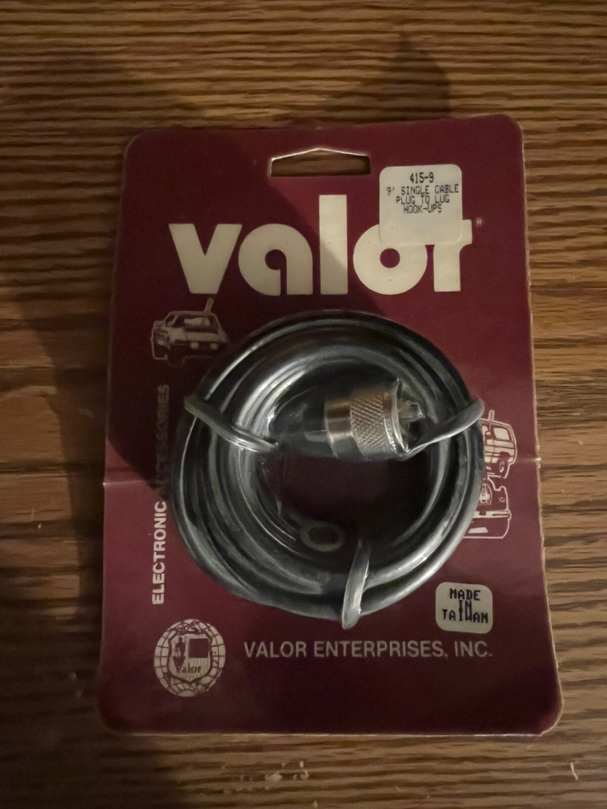 Valor Enterprises 415-9 9' Single Cable, Plug To Lug Hook-Ups (New)
