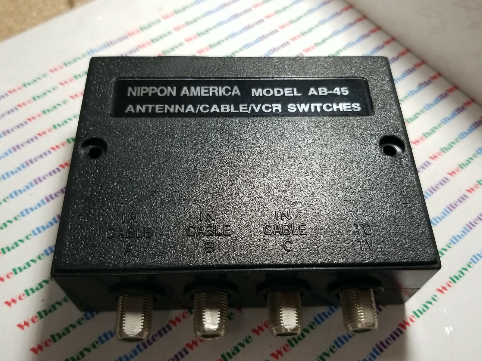 NIPPON AMERICA / AB-45 / ANTENNA / CABLE / VCR  SWITCH / 1 PIECE (qzty)