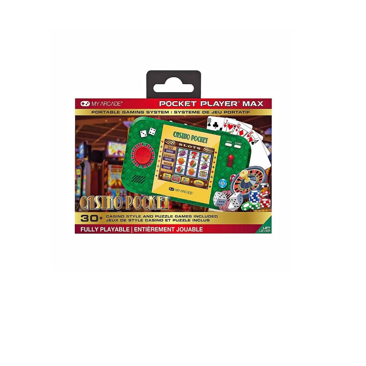 My Arcade Casino Pocket w/ 30+ Different Games 3.5" Full-Color Display DGUN-3948