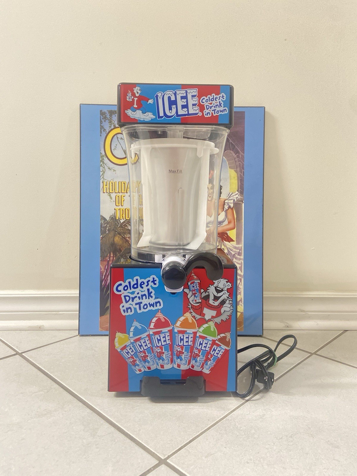 ICEE Counter Top Slushie Making Machine 18" Tall Tested Works