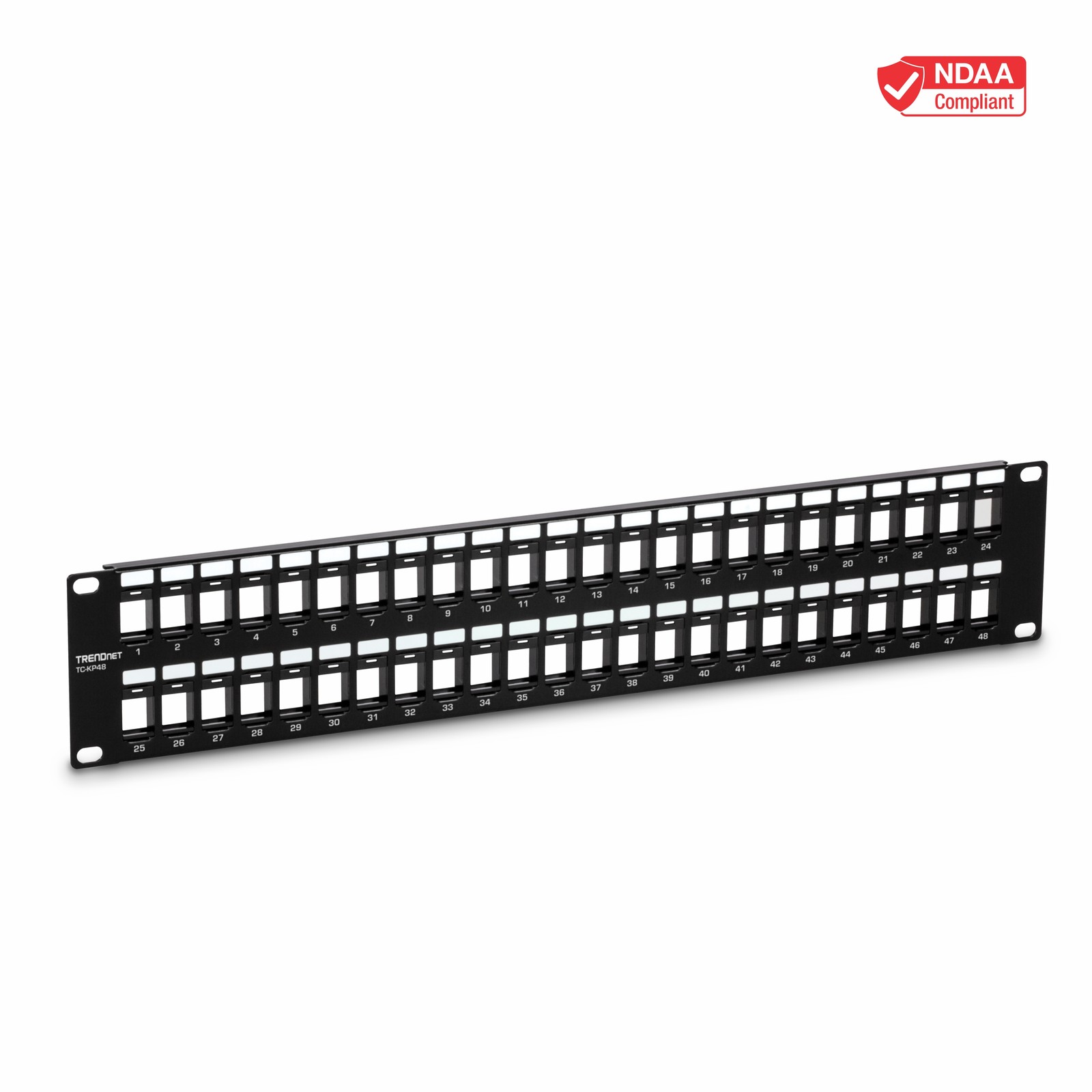 TRENDnet TC-KP48, 48-Port Blank Keystone 2U HD Patch Panel