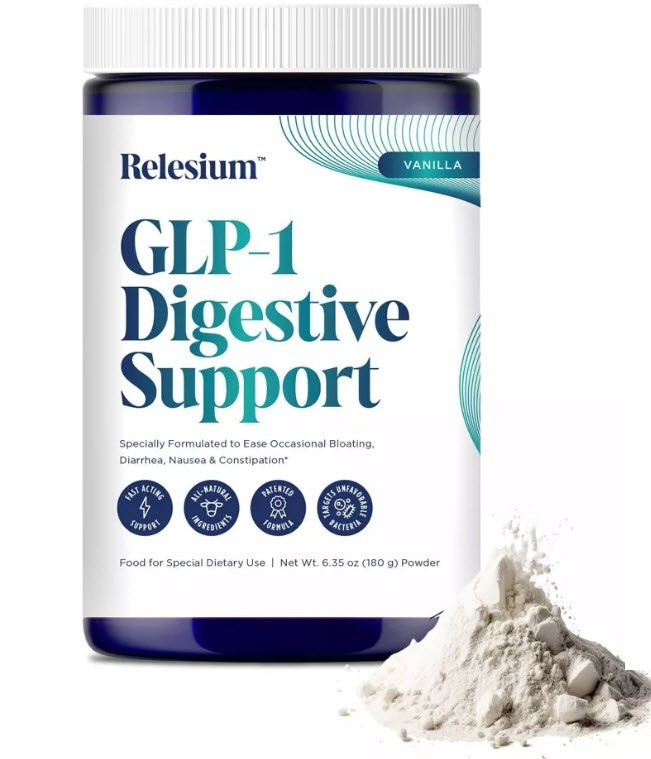 Relesium Digestive Support Vanilla Flavor 6.35 Oz Exp 7-14-2027