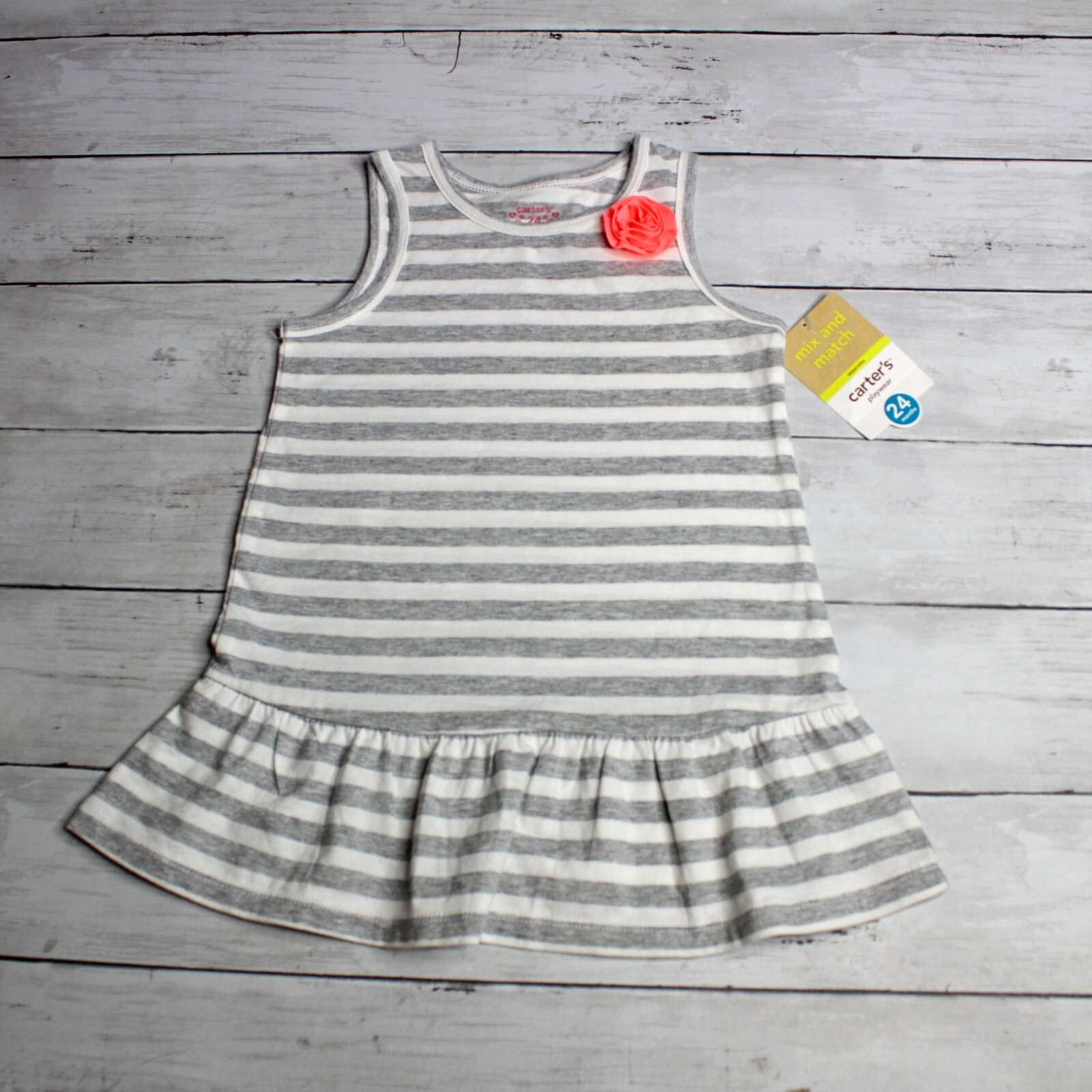 Carter's Baby Girl's Sleeveless Summer Tunic Top Size 24 Months