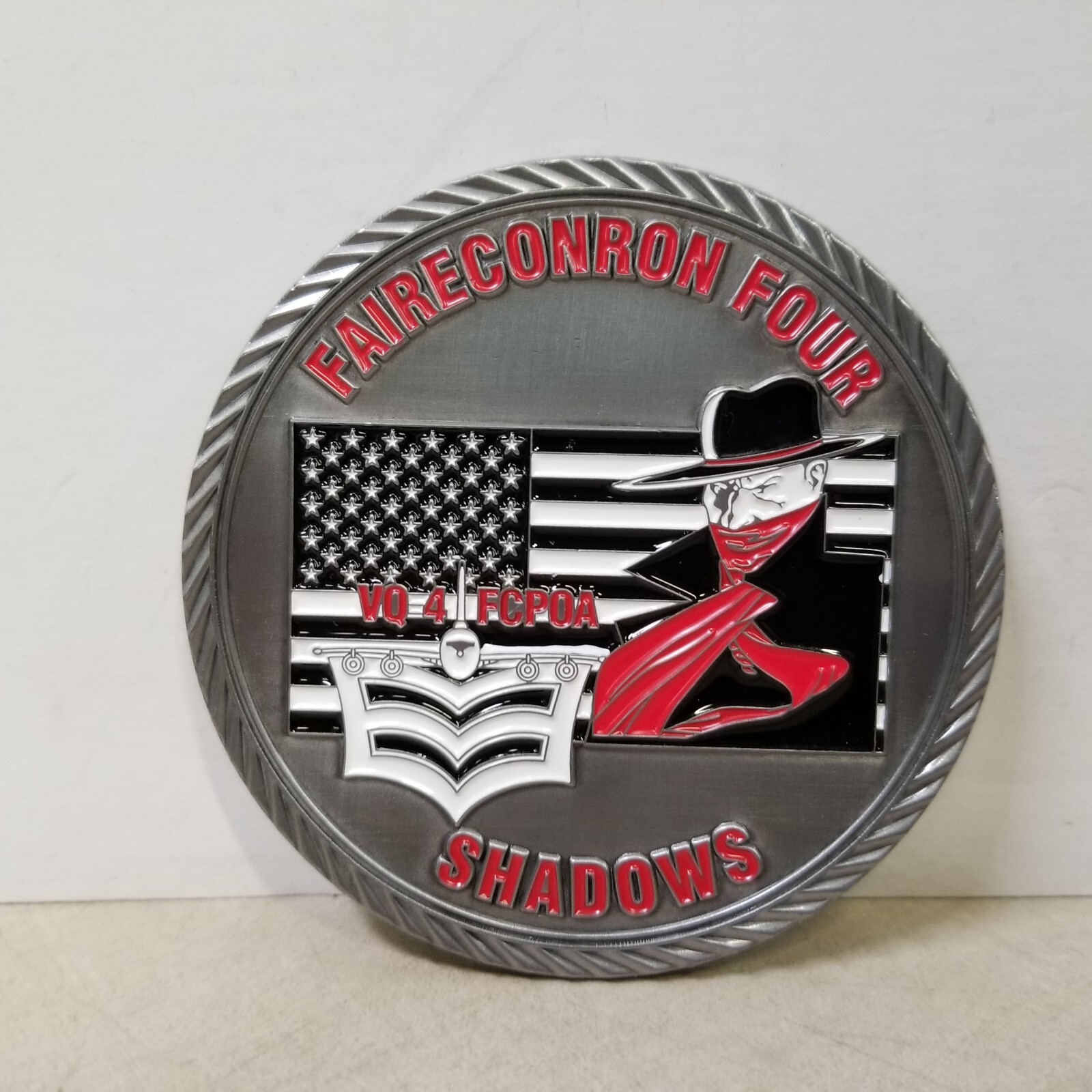Faireconron Four Shadows VQ-4 FCPOA Challenge Coin