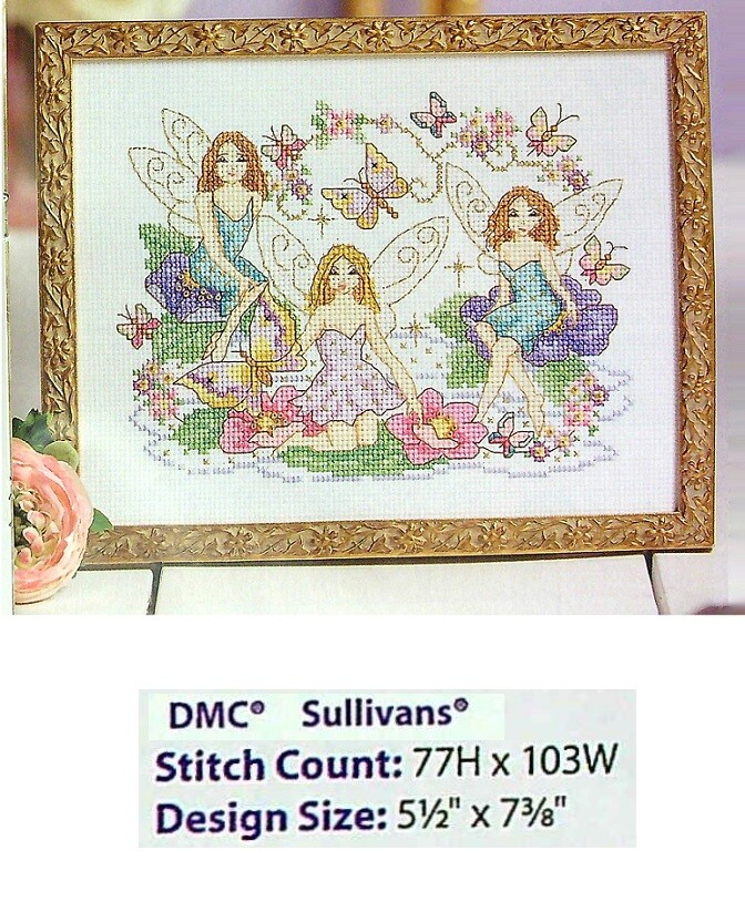 MAGICAL FAIRIES CROSS STITCH  PATTERN ONLY    YD  QES
