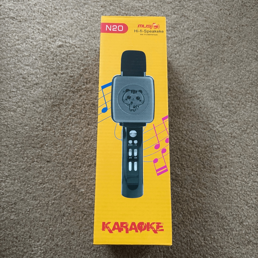 Karaoke Handheld N20 Hi-fi Speakeke Black Microphone *Open Box*